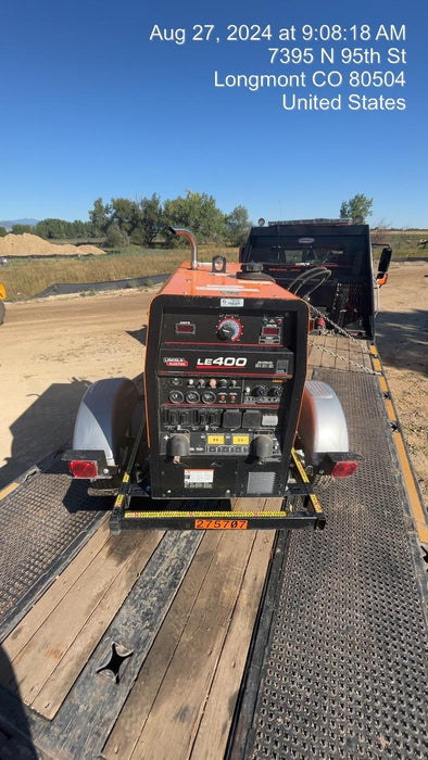 2022 Lincoln Electric LE400 Kubota V1505, Trlr, Cable Rack, Light Kit, ES Decals, T3