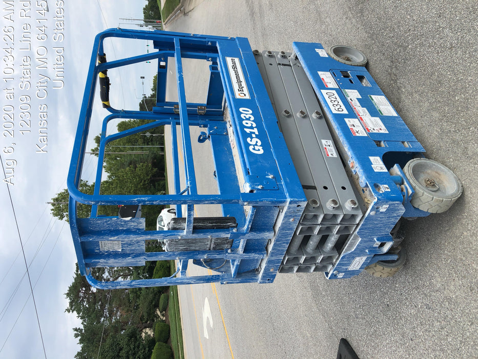 2020 Genie GS-1930 Solid Non Marking Tires, Beacon, Folding rails with half height swing gate