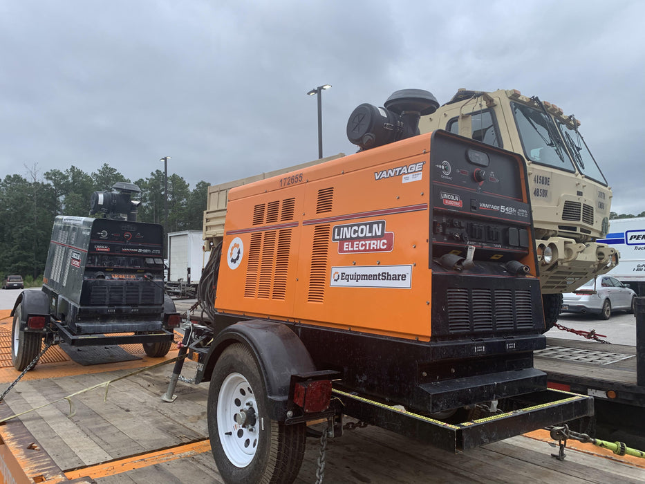 2021 Lincoln Electric Vantage 549X Ready Pak 3, ORANGE (includes trailer, cable rack, fender light kit)