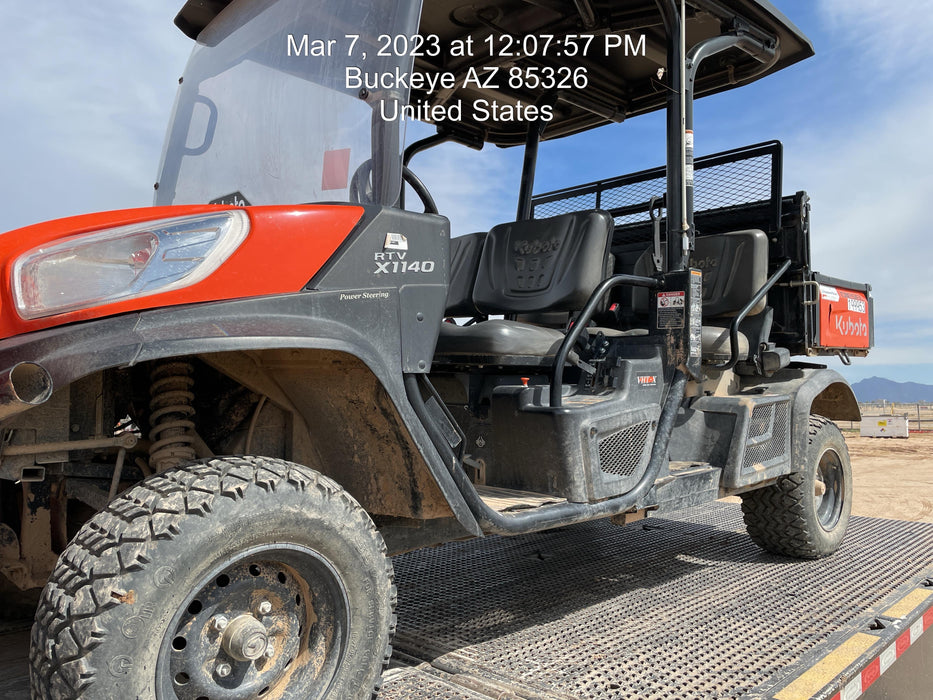 2022 Kubota RTV-X1140W-H Plastic Canopy, Windshield Acrylic Clear, LED Strobe Light, Wire Harness Kit, Back up Alarm