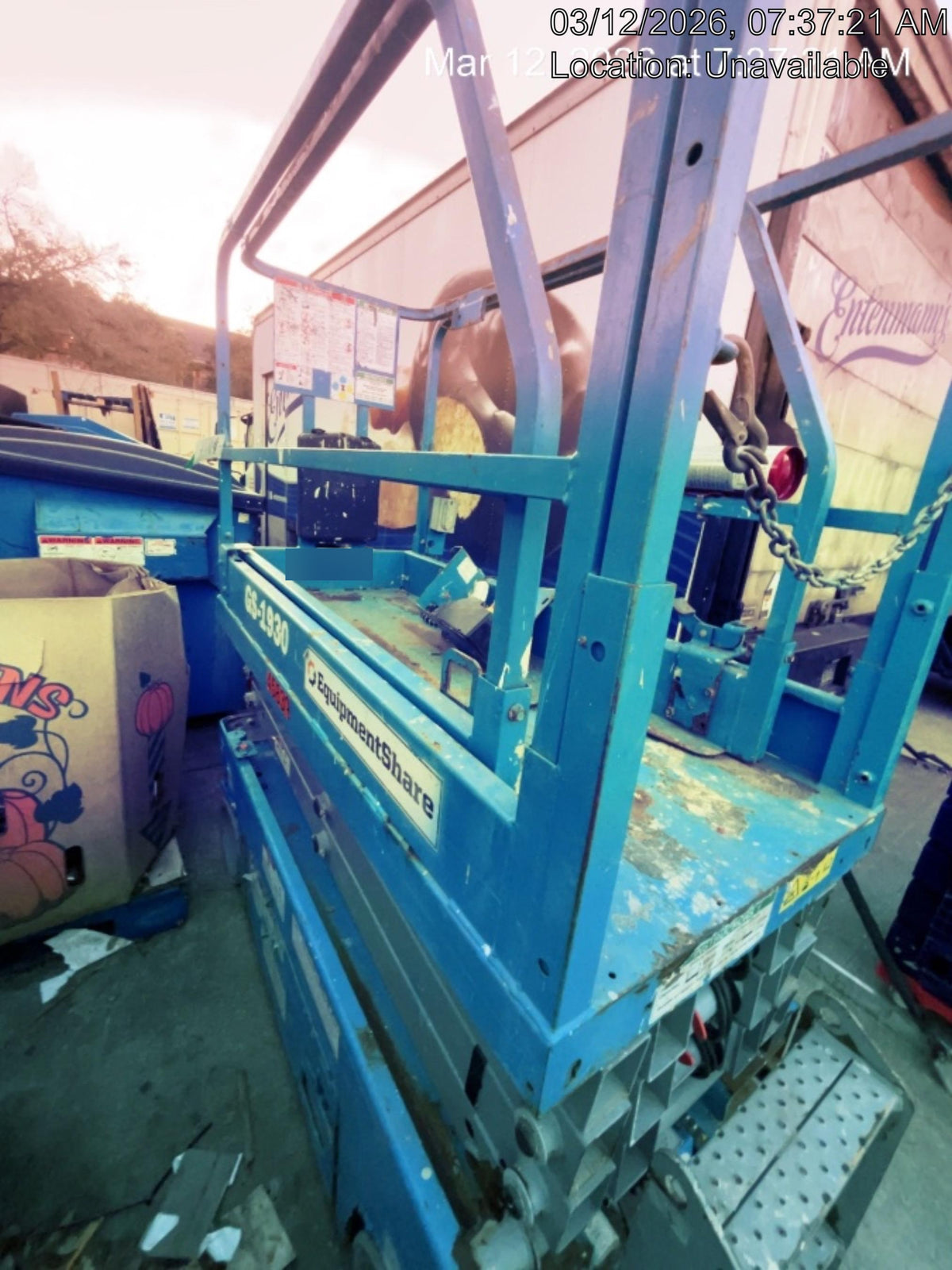 2019 Genie GS-1930 Fixed rails with chain Entry