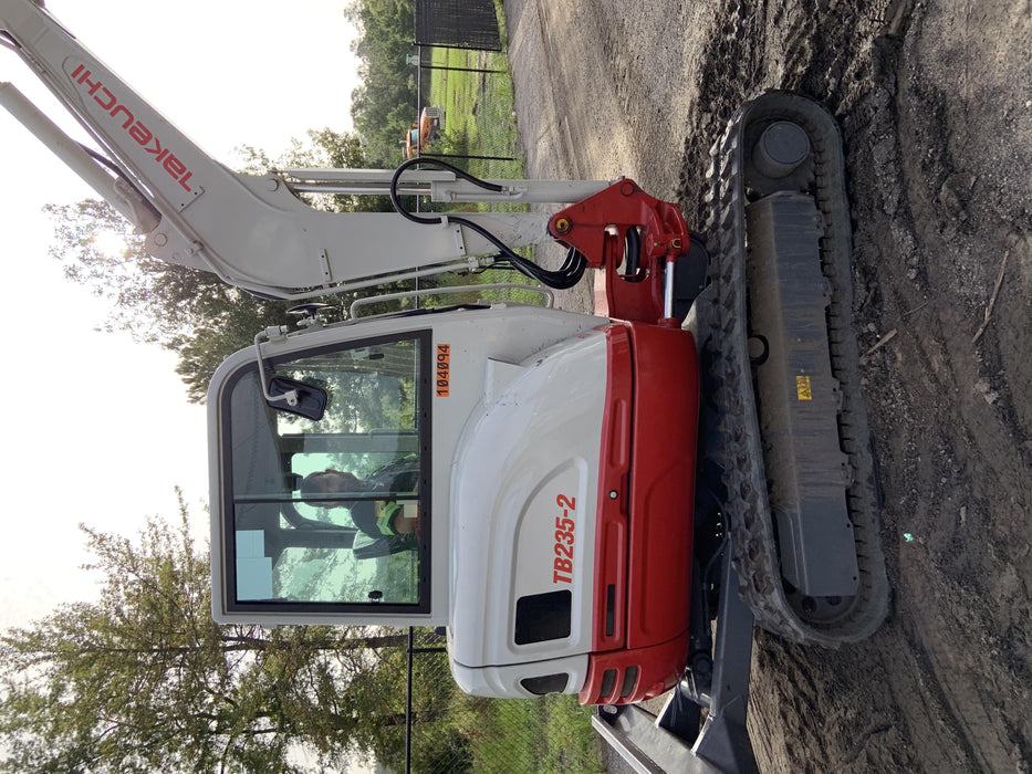 2020 Takeuchi TB235-2CR Cab/Heat/Air, Rubber Tracks, Manual TAG QC