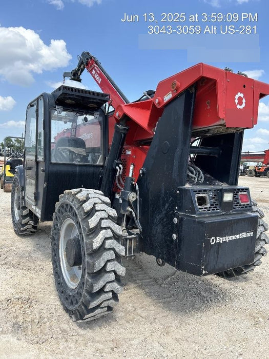 2020 Manitou MTA10055 Cab/Heat/Air, 120 HP, Solid Tires, Work Lights, Lift Hook, Auxiliary Hydraulics w/66" Carriage and 60" Forks