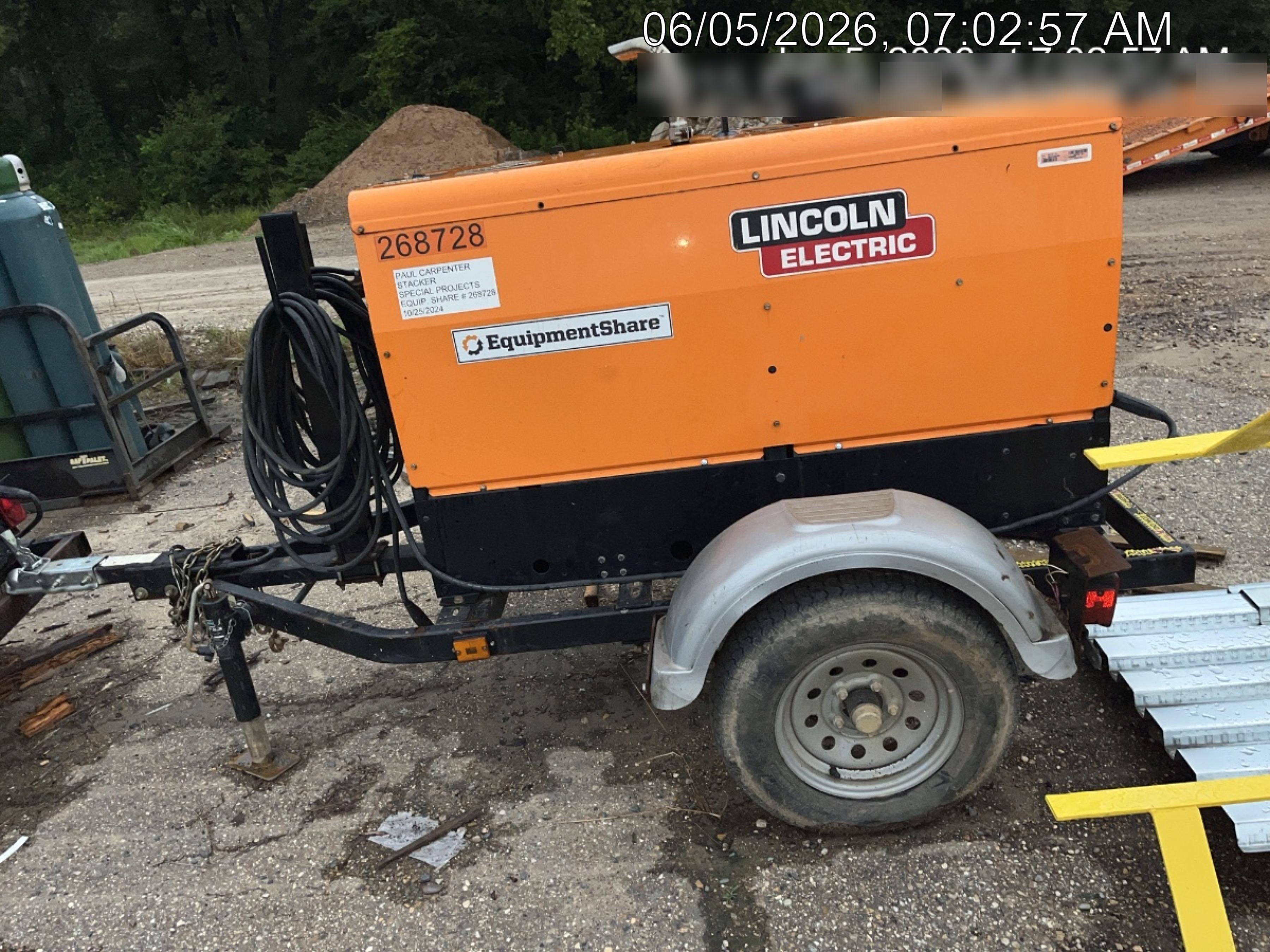 2022 Lincoln Electric LE400 Kubota V1505, Trlr, Cable Rack, Light Kit, ES Decals, T3