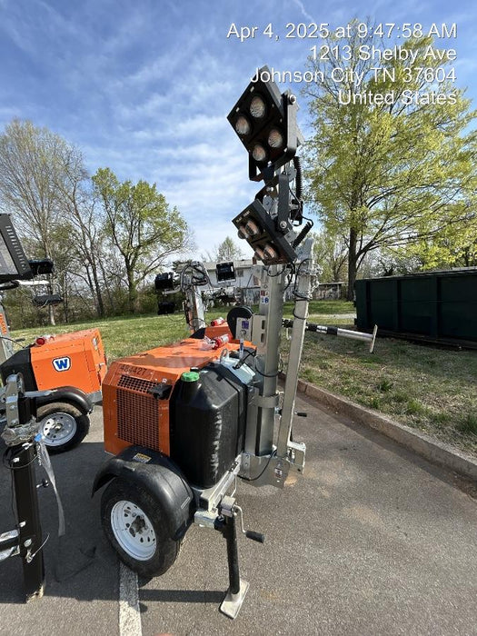 2024 Wanco WLTT-4MM4K Diesel, Mitsubishi L2E, 9.0HP @1800 rpm, Deep Sea Controller, Shore Power Plug, Auto Start, (4) 350W LED Floodlights, 4kW Generator, 60 Gal Fuel Tank, 2" Ball, T3