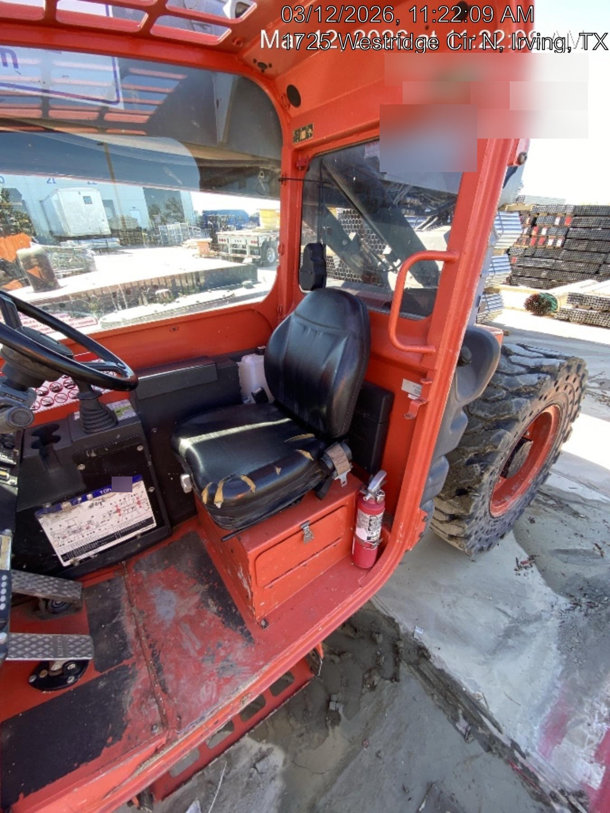 2016 Skyjack SJ643 TH 60" Carriage, Solid Tires