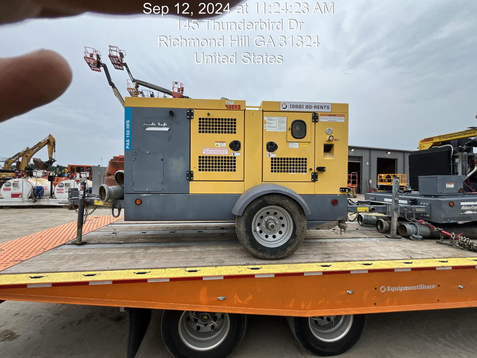 2020 ATLAS COPCO PAS 150 HF CS Enclosed