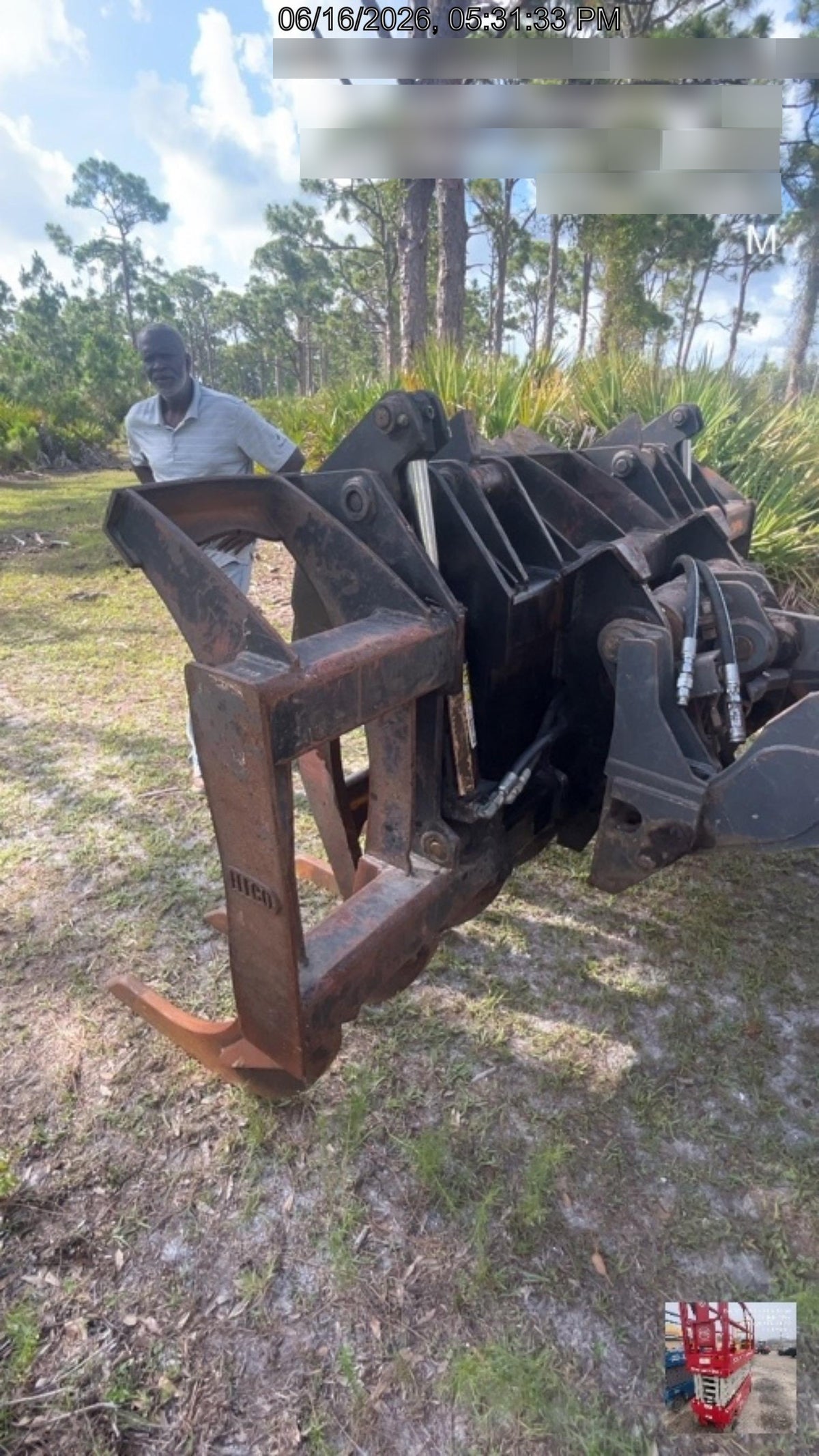 2021 FLECO 120" Grapple Rake - Fleco