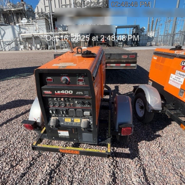 2022 Lincoln Electric LE400 Kubota V1505, Trlr, Cable Rack, Light Kit, ES Decals, T3