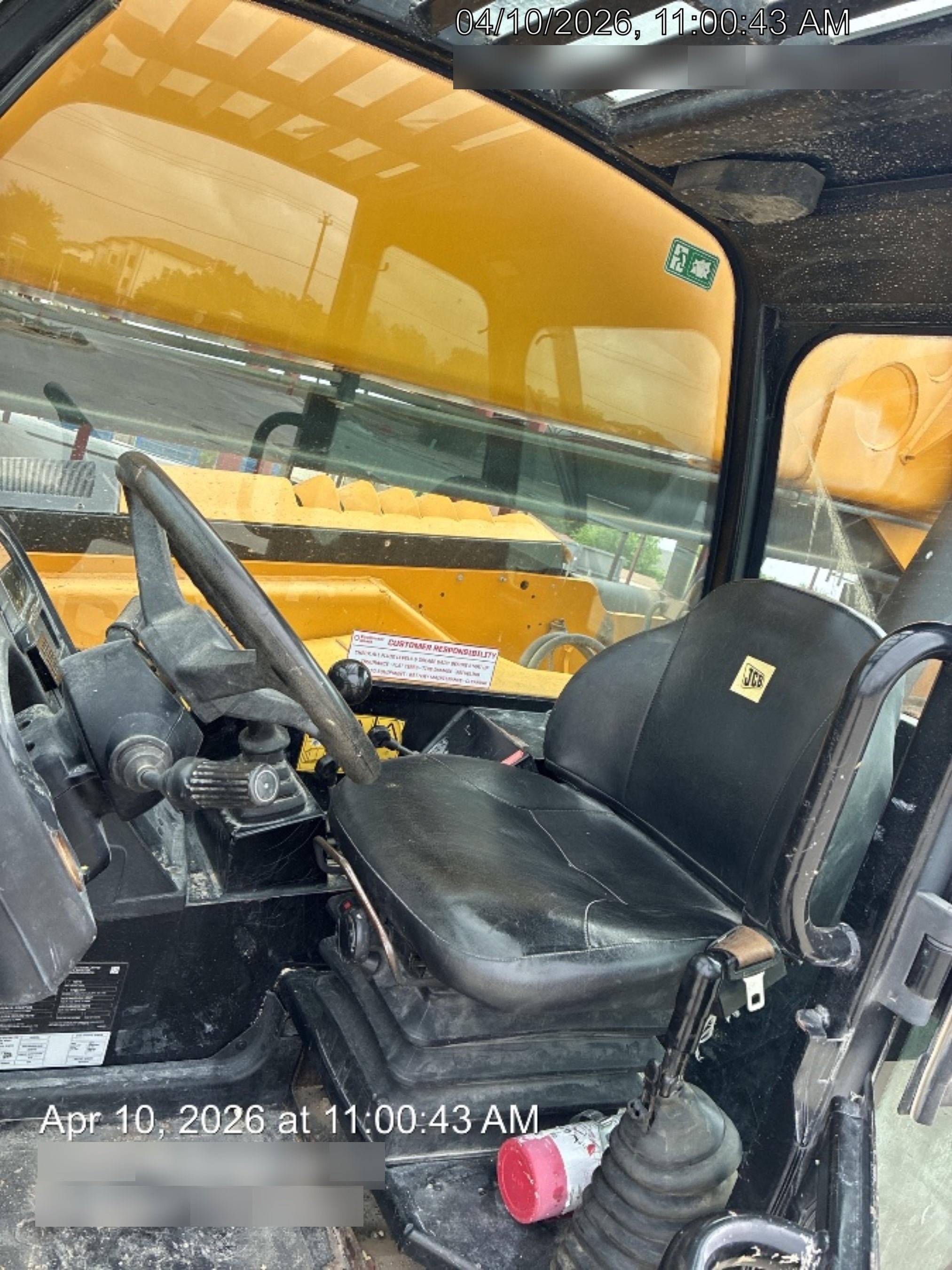 2018 JCB 509-42 JCB 509-42 Enclosed Cab, 74 HP, Solid Tires, Worklights, Beacon, Aux Hydraulics, Lifting Eye
