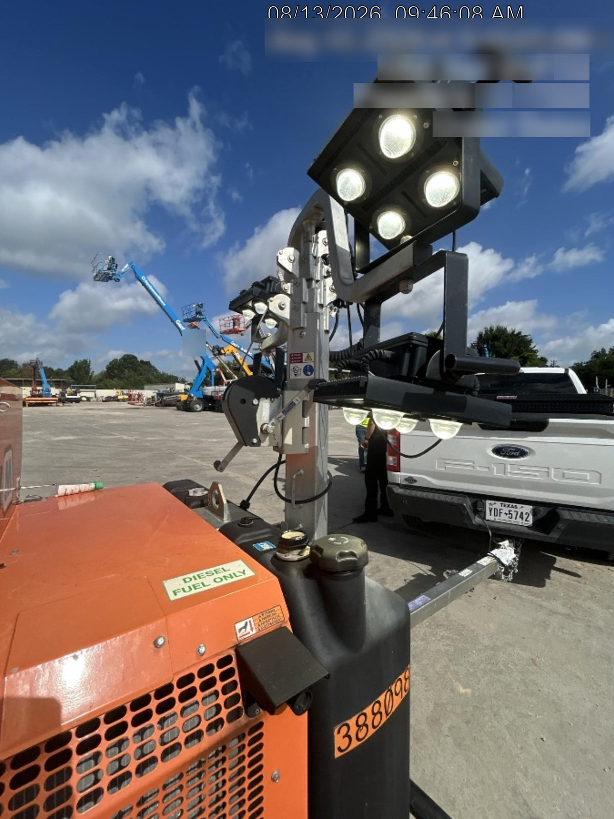 2024 Wanco WLTT-4MM4K Diesel, Deep Sea Controller, Shore Power Plug, Auto Start, (4) 350W LED Floodlights, 4kW Generator, 60 Gal Fuel Tank, 2" Ball, T3
