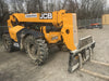 2019 JCB 509-42 Cab/Heat/Air, 74 HP, Solid Tires, STD Worklight, Beacon, Aux Hydraulics, Lifting Eye, Back up Alarm w/66" Carriage/60" Forks