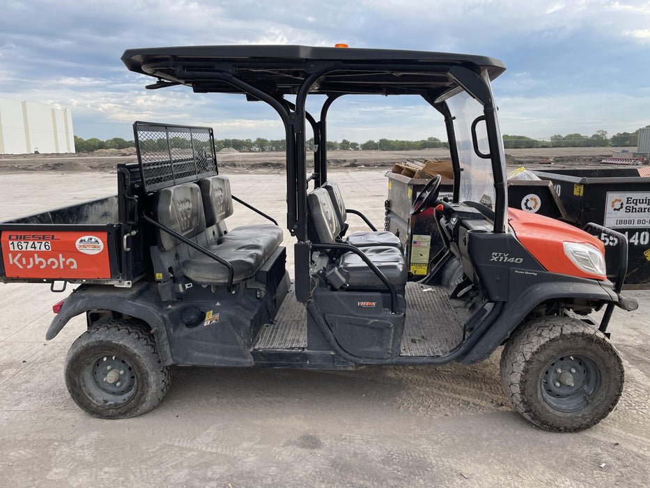2021 Kubota RTV-X1140W-H Plastic Canopy, Windshield Acrylic Clear, LED Strobe Light, Wire Harness Kit, Back up Alarm