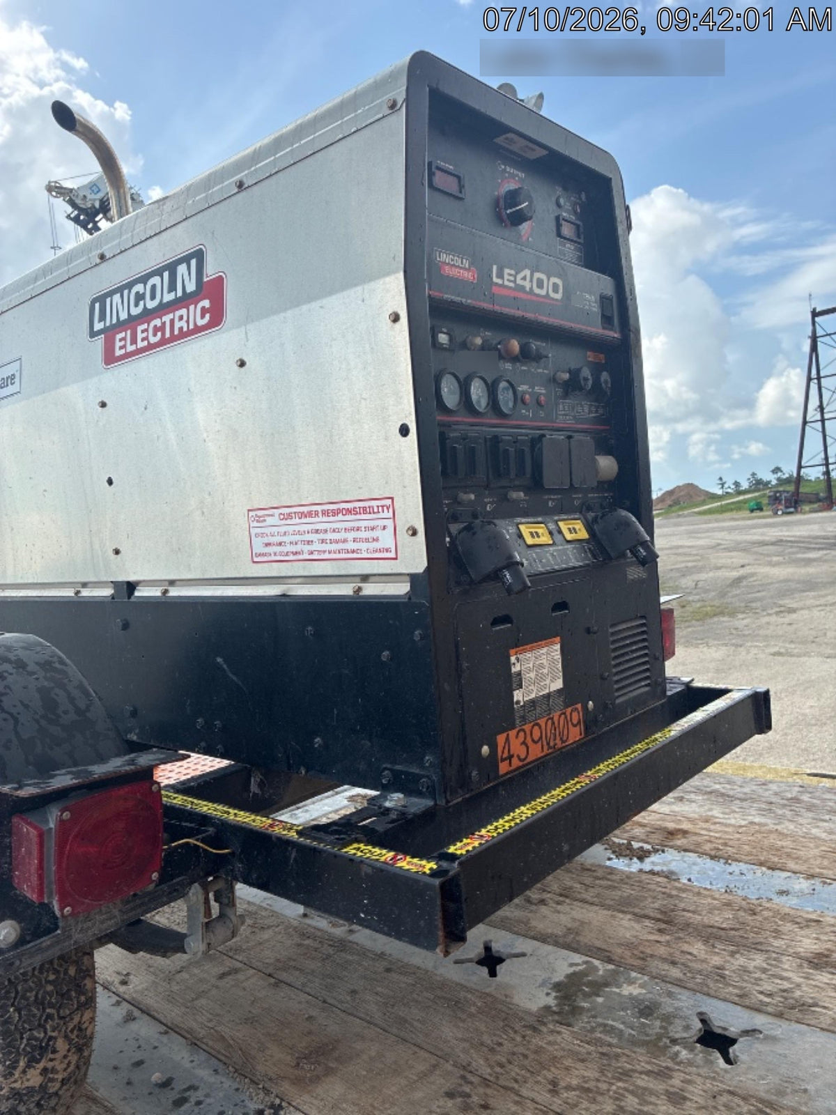 2024 Lincoln Electric LE400 Kubota V1505, Trlr, Cable Rack, Light Kit, ES Decals, T3