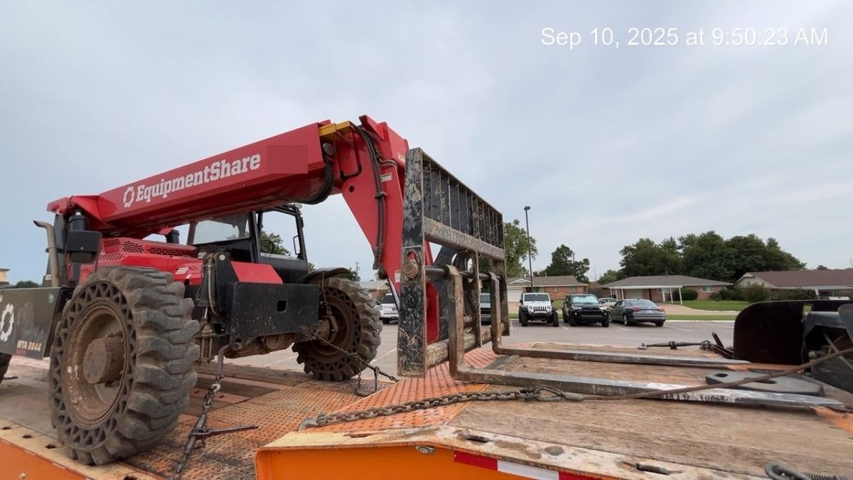 2019 Manitou MTA8044 74hp T4F, Open ROPS, Cab and Boom LED work lights, Auxiliary Hydraulics, Solid Tires, Amber strobe, Lift Hook 66" Carriage, 60" Forks