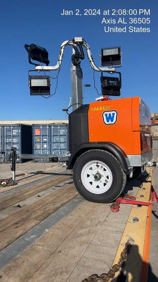 2023 Wanco WLTT-4MM4K Diesel, Deep Sea Controller, Shore Power Plug, Auto Start, (4) 350W LED Floodlights, 4kW Generator, 60 Gal Fuel Tank, 2" Ball, T3