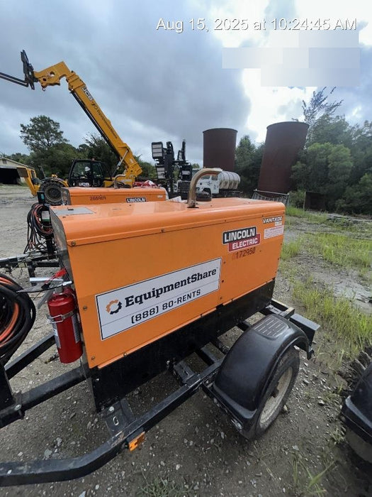 2021 Lincoln Electric Vantage 322 Vantage 322 Ready Pak 3 w/ Decals, ORANGE (includes trailer, cable rack, fender light kit) NO Telematics