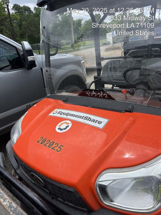 2022 Kubota RTV-X1140W-H Plastic Canopy, Windshield Acrylic Clear, LED Strobe Light, Wire Harness Kit, Back up Alarm