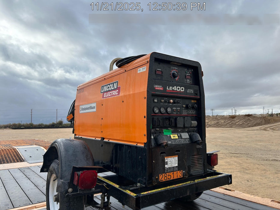 2022 Lincoln Electric LE400 Kubota V1505, Trlr, Cable Rack, Light Kit, ES Decals, T3