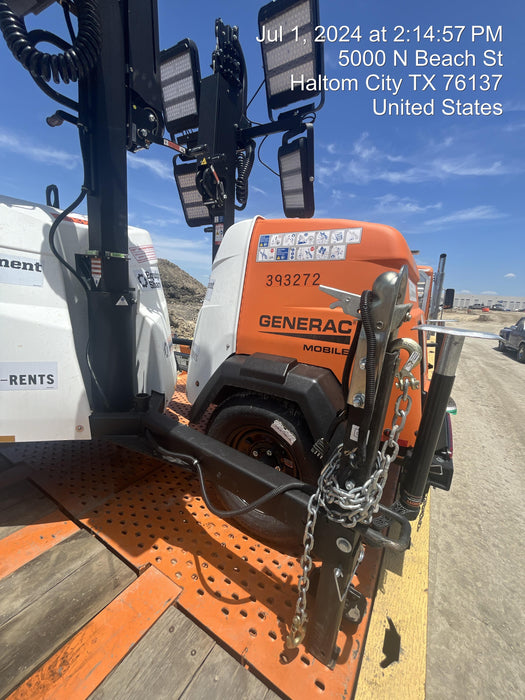 2024 Generac MLT2 Diesel, Flex Switch 120V Input, Powerzone Controller, 
(4) 320W LED Lights, 4kW Generator, 39.9 Gal Fuel Tank, 2" Ball, T3