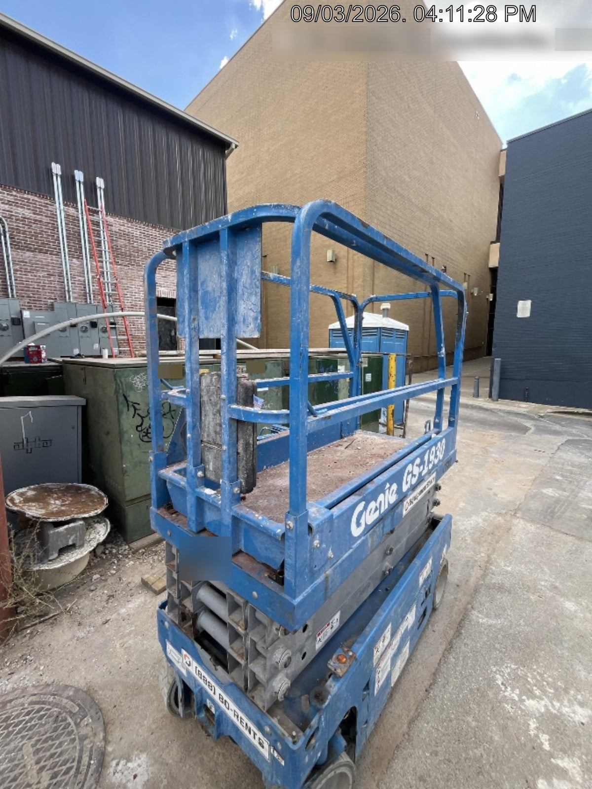 2018 Genie GS-1930 Genie GS-1930 w/Fixed Rail, Chain Entry