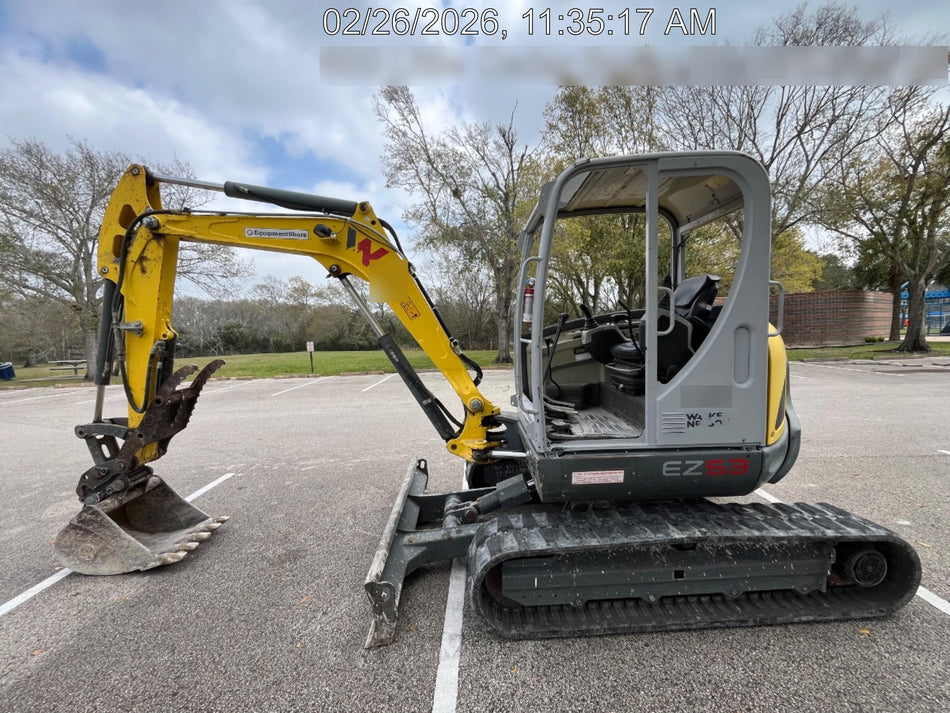 Wacker Neuson EZ53 EZ53 12K Track Excavator, TRK, CNPY, Bucket