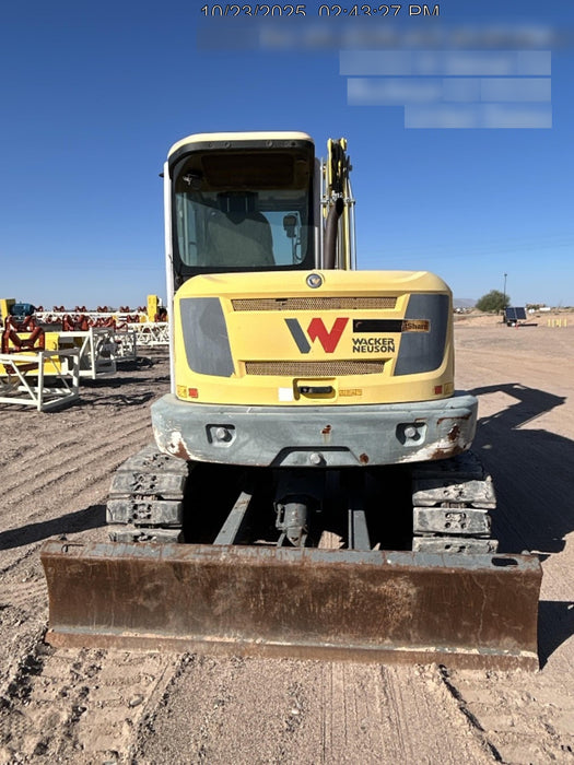 2019 Wacker Neuson ET90 Enclosed Cab, Hybrid Tracks, Long Dipperstick, T4, Hydraulic Thumb w/Manual QC, Buckets: 18/24/36"