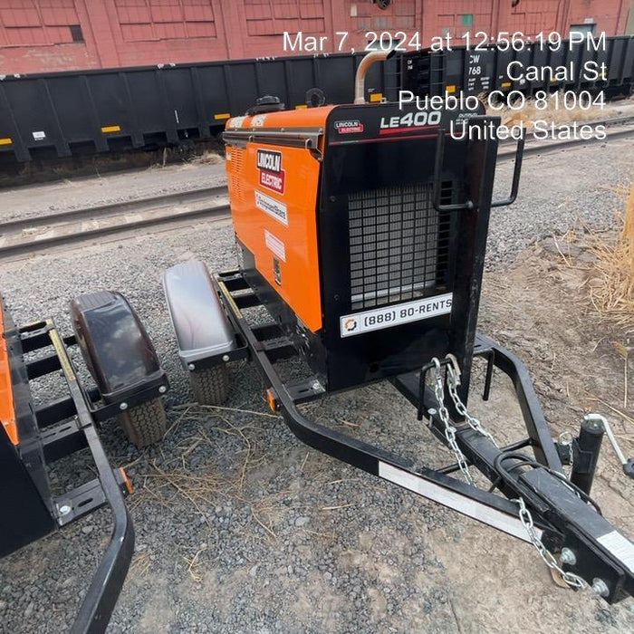 2022 Lincoln Electric LE400 Kubota V1505, Trlr, Cable Rack, Light Kit, ES Decals, T3