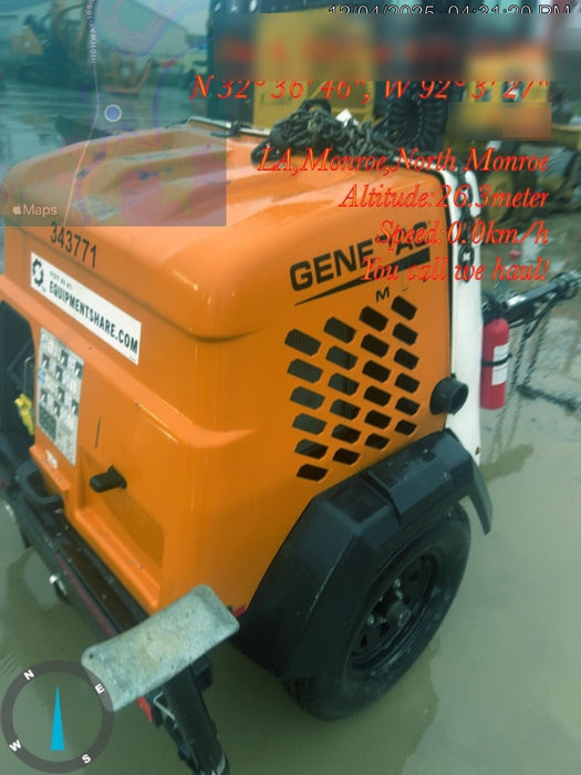 2023 Generac MLT2 Diesel, Flex Switch 120V Input, Powerzone Controller, (4) 320W LED Lights, 4kW Generator, 39.9 Gal Fuel Tank, 2" Ball, T3
