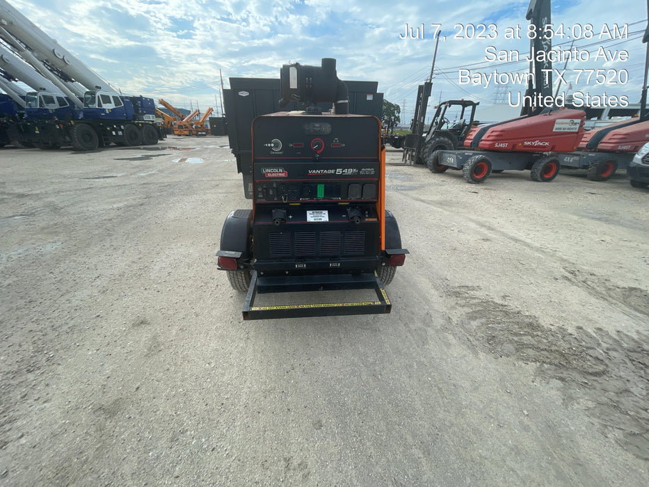 2021 Lincoln Electric Vantage 549X Ready Pak 3, ORANGE (includes trailer, cable rack, fender light kit)