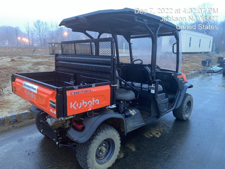 2022 Kubota RTV-X1140W-H Plastic Canopy, Windshield Acrylic Clear, LED Strobe Light, Wire Harness Kit, Back up Alarm