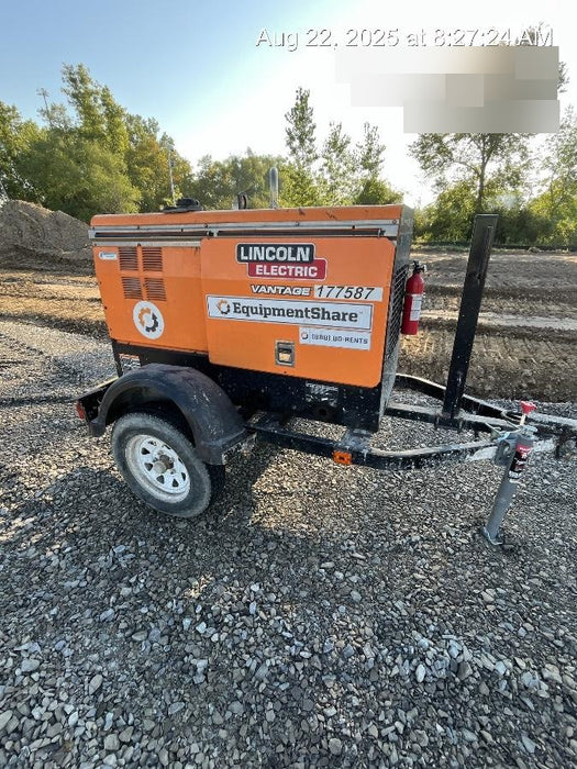 2021 Lincoln Electric Vantage 322 Vantage 322 Ready Pak 3 w/ Decals, ORANGE (includes trailer, cable rack, fender light kit) NO Telematics