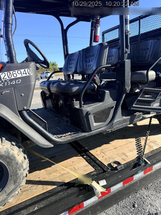 2022 Kubota RTV-X1140W-H Plastic Canopy, Windshield Acrylic Clear, LED Strobe Light, Wire Harness Kit, Back up Alarm