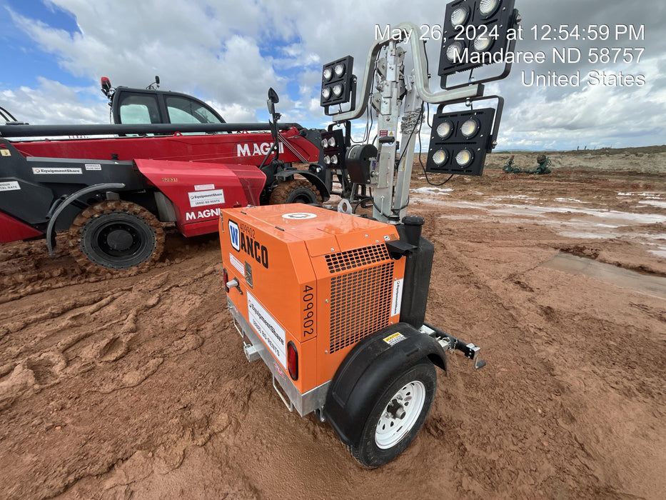 2024 Wanco WLTT-4MM4K Diesel, Deep Sea Controller, Shore Power Plug, Auto Start, (4) 350W LED Floodlights, 4kW Generator, 60 Gal Fuel Tank, 2" Ball, T3