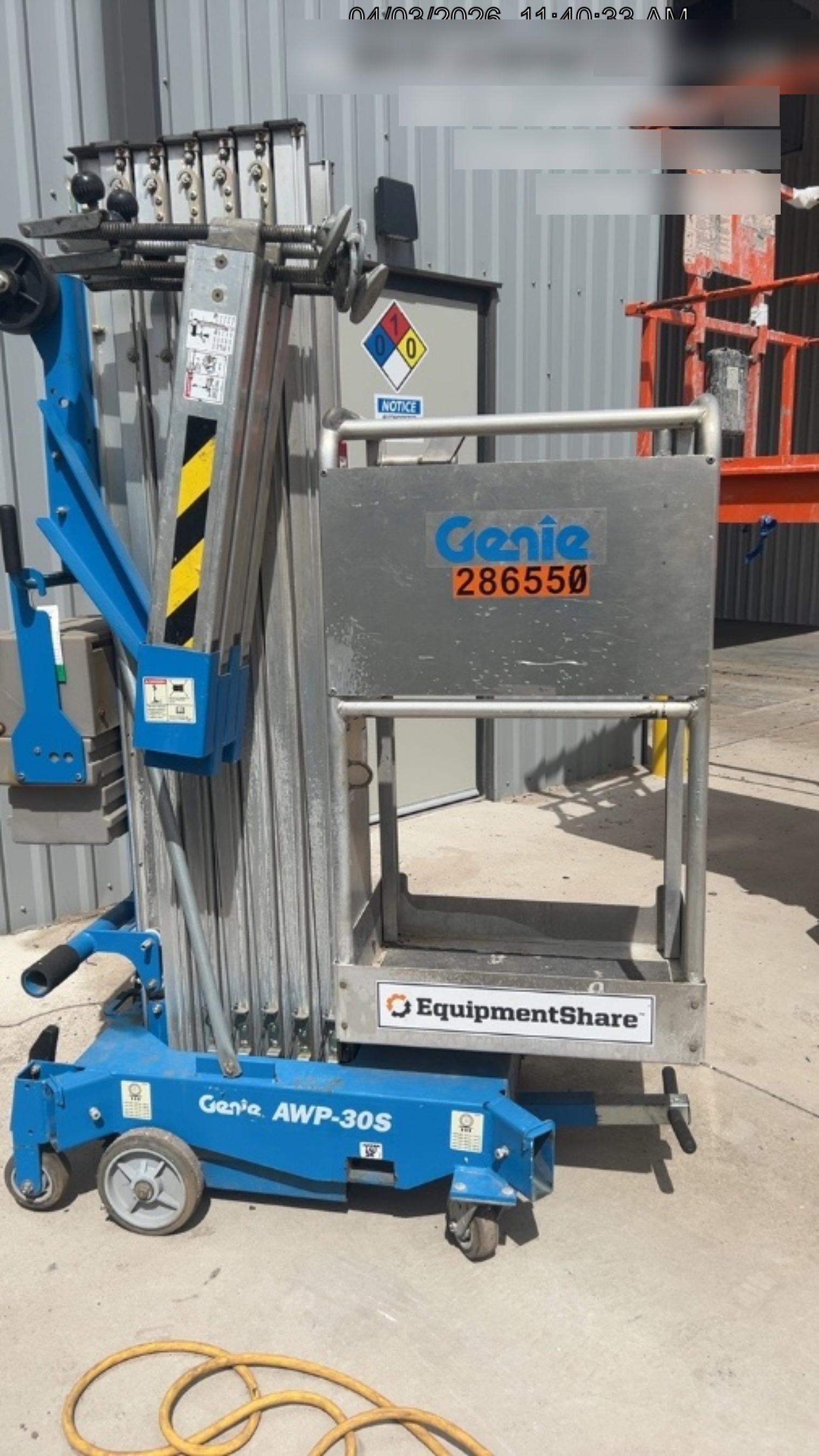 2022 GENIE AWP-30S DC