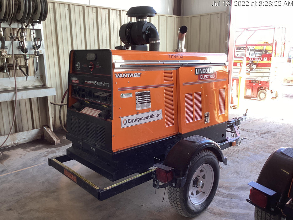 2021 Lincoln Electric Vantage 549X Ready Pak 3, ORANGE (includes trailer, cable rack, fender light kit)