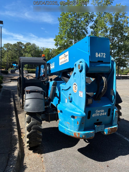 2018 Genie GTH-844 Genie GTH-844D w/Open ROPS, Solid Tires, Work Light/Beacon, 60" Carriage and Forks