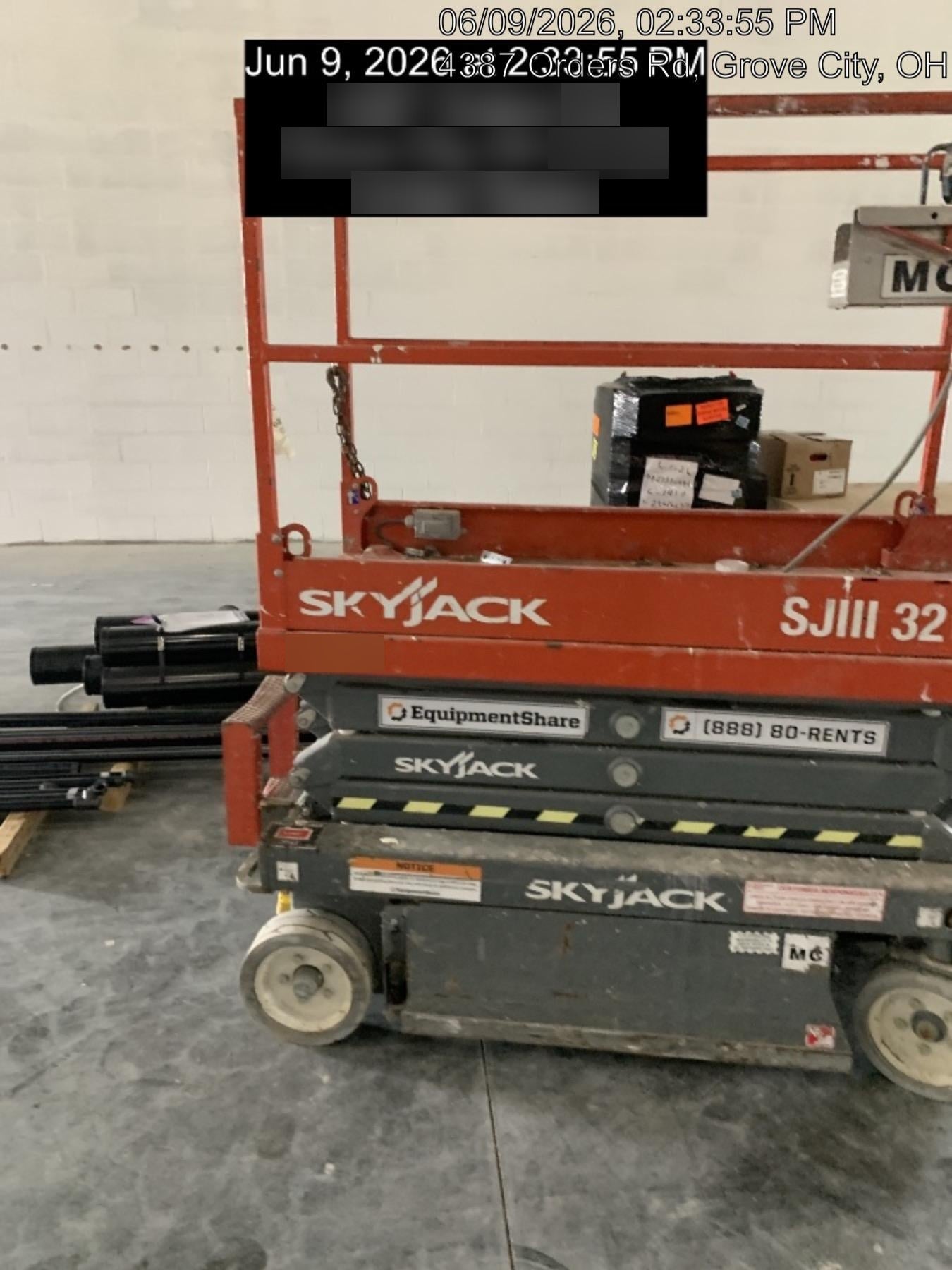 2016 Skyjack SJIII-3219 Standard Rental Specs
