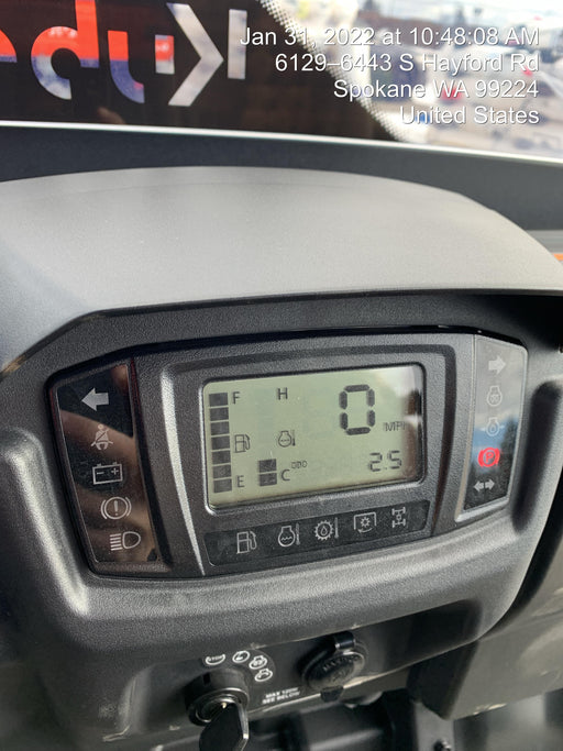 2022 Kubota RTV-X1140W-H Plastic Canopy, Windshield Acrylic Clear, LED Strobe Light, Wire Harness Kit, Back up Alarm