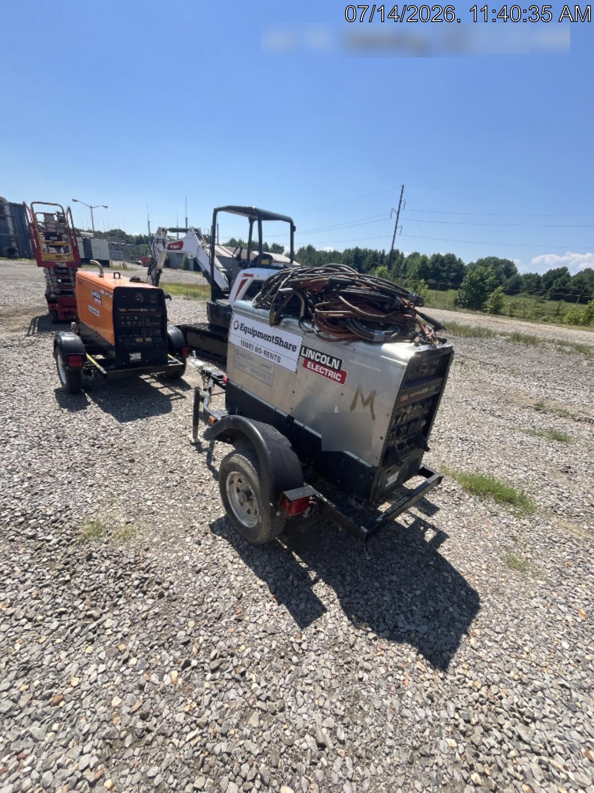 Lincoln Electric Vantage 322 Lincoln Vantage 322 Welder w/Trailer
