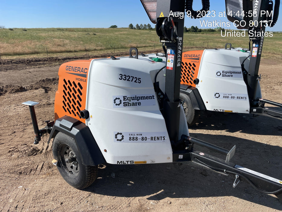 2023 Generac MLT2 Diesel, Flex Switch 120V Input, Powerzone Controller, (4) 320W LED Lights, 4kW Generator, 39.9 Gal Fuel Tank, 2" Ball, T3