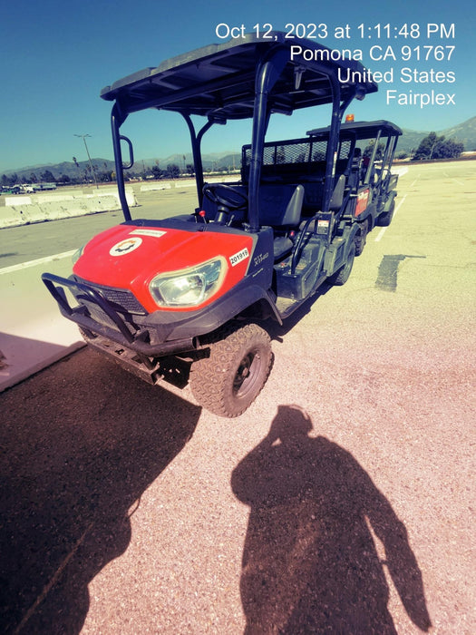 2022 Kubota RTV-X1140W-H Plastic Canopy, Windshield Acrylic Clear, LED Strobe Light, Wire Harness Kit, Back up Alarm