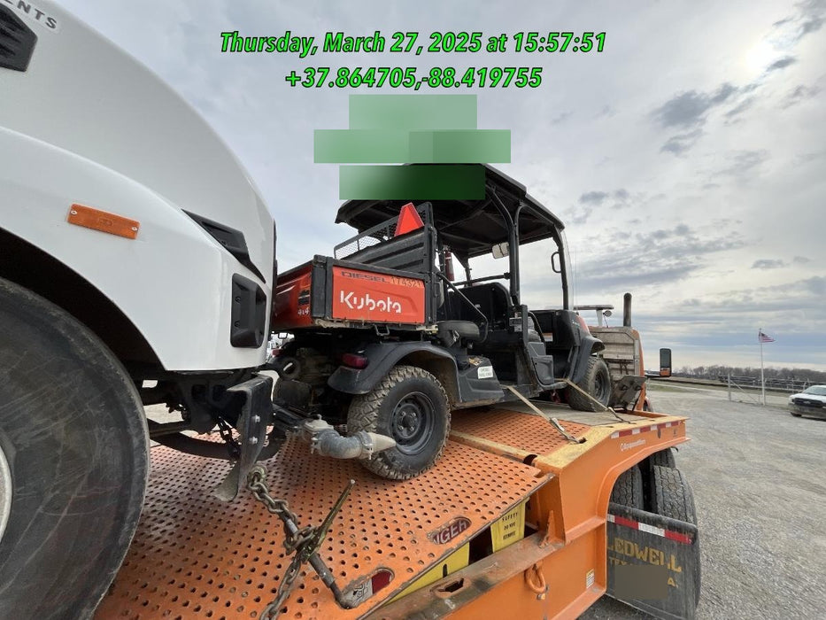 2022 Kubota RTV-X1140W-H Plastic Canopy, Windshield Acrylic Clear, LED Strobe Light, Wire Harness Kit, Back up Alarm