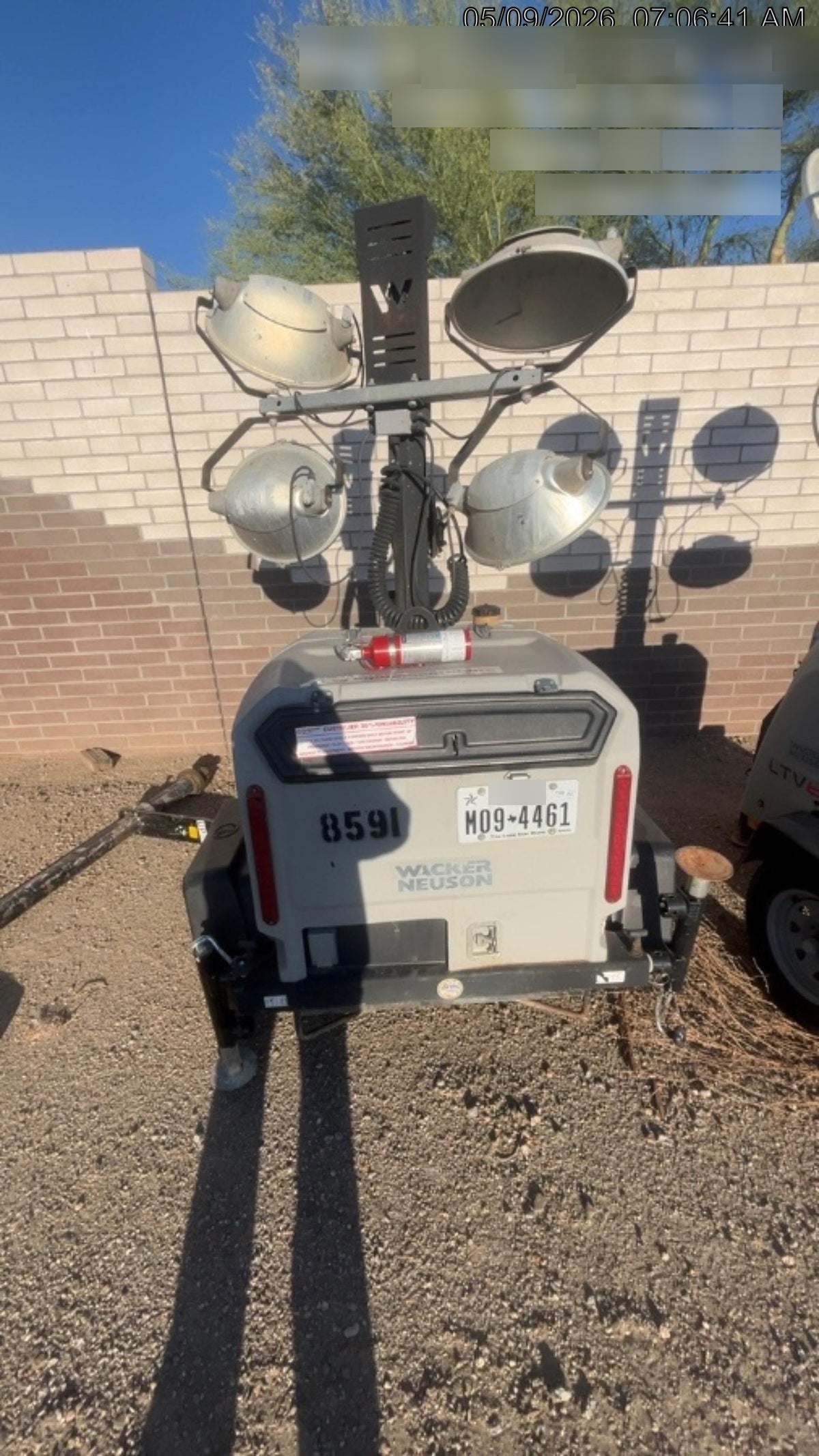 2018 Wacker Neuson LTV6L-MH Wacker Neuson LTV6L Towable Light Tower