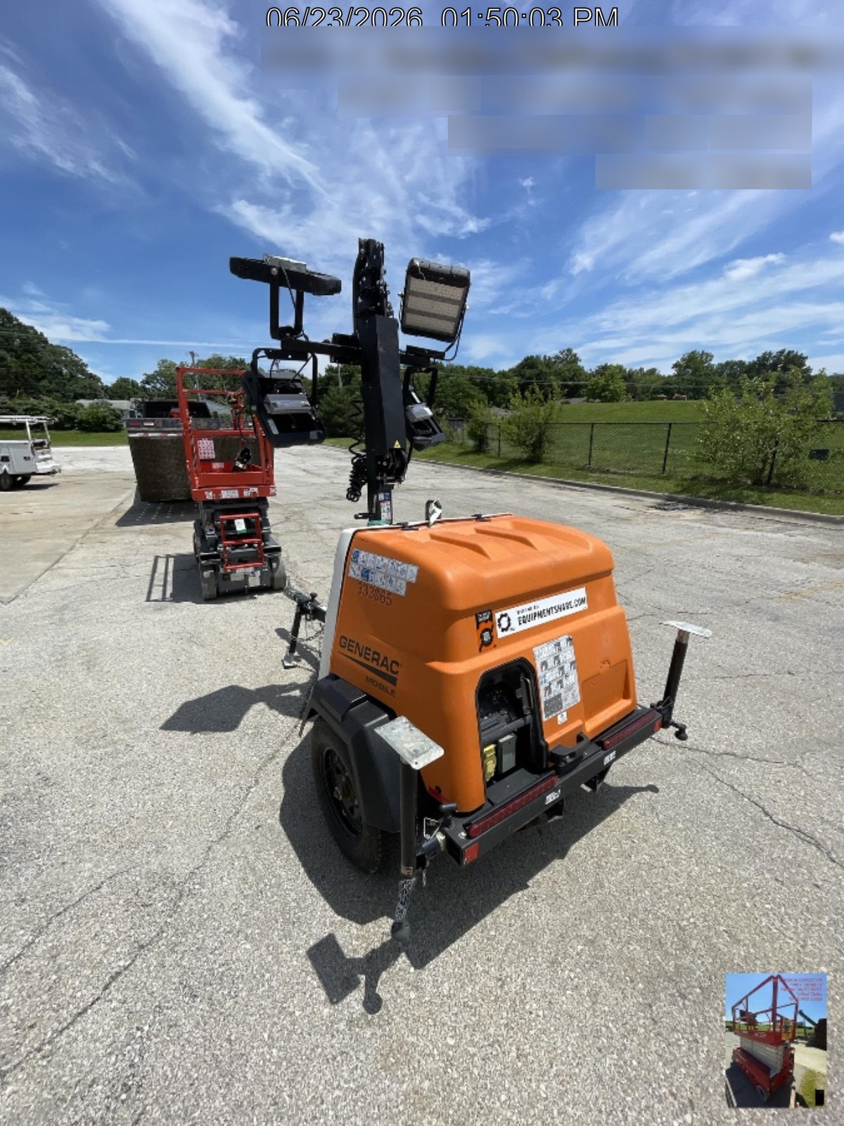 2023 Generac MLT2 Diesel, Flex Switch 120V Input, Powerzone Controller, (4) 320W LED Lights, 4kW Generator, 39.9 Gal Fuel Tank, 2" Ball, T3