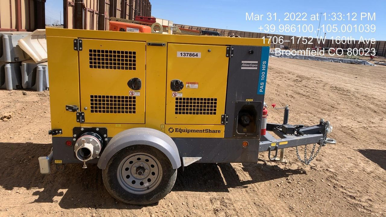2021 ATLAS COPCO PAS 100 HF CS Enclosed