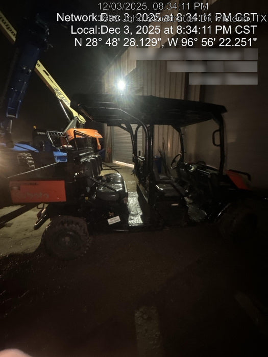 2020 Kubota RTV-X1140WL-A 4WD, LED Strobe, Windshield Acrylic Clear, Plastic Canopy, Wire Harness Kit, Backup Alarm, Bed Liner