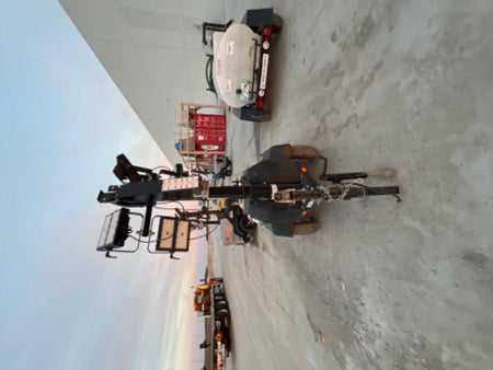 2022 Allmand NLV3GR (4) LED Light Fixture 350W, 23' Vertical Mast, 3kW Prime, Towable, ES Decals, T3