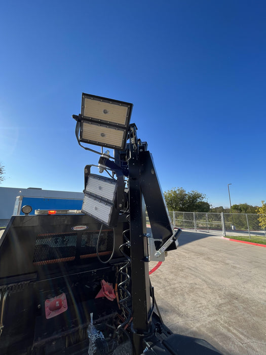 2022 Allmand NLV3GR (4) LED Light Fixture 350W, 23' Vertical Mast, 3kW Prime, Towable, ES Decals, T3