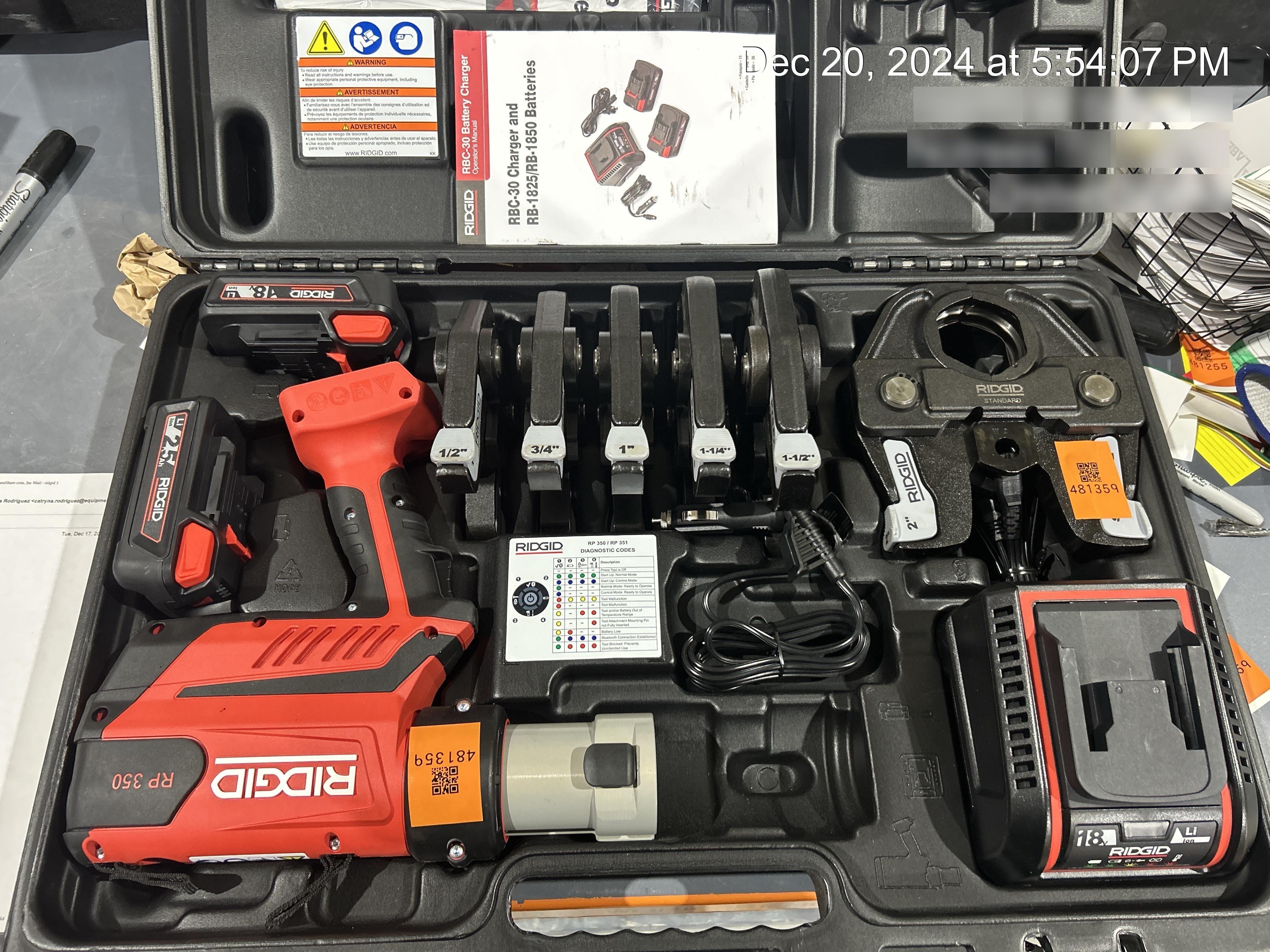 2024 RIDGID RP350